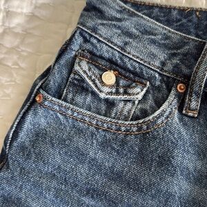 PacSun Blue Jean Shorts Distressed High-Waisted
